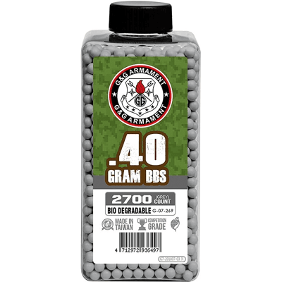 G&G Armament G&G BBs Bio 0,40g 2700st - Grå G&G Armament G&G BBs Bio 0,40g 2700st - Grå