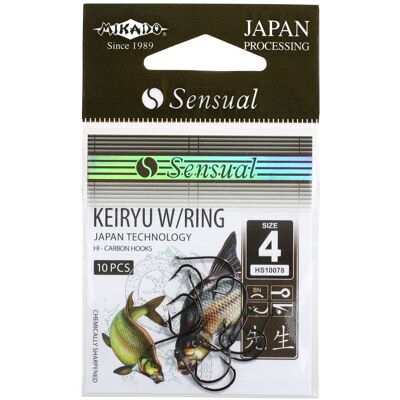 Mikado Wide Gap Maggot Krok Med Ringögla 10 Pack (Storlek: 12 Svart) Mikado Wide Gap Maggot Krok Med Ringögla 10 Pack (Storlek: 12 Svart)