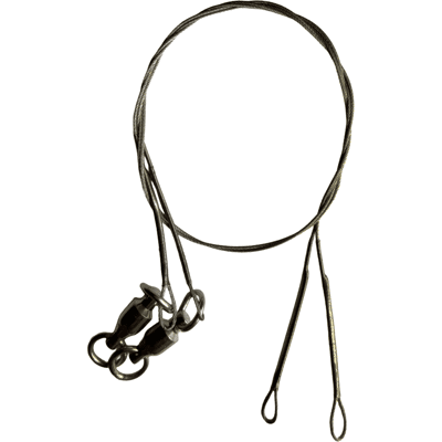 Rapala Terminal Tackle 7x19-Trådig Stålvajer med Kulager Lekande 2pack 23cm/23kg Rapala Terminal Tackle 7x19-Trådig Stålvajer med Kulager Lekande 2pack 23cm/23kg