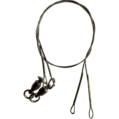Rapala Terminal Tackle 7x19-Trådig Stålvajer med Kulager Lekande 2pack 23cm/14kg Rapala Terminal Tackle 7x19-Trådig Stålvajer med Kulager Lekande 2pack 23cm/14kg