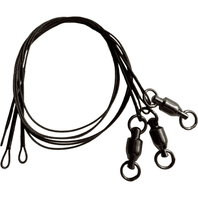 Rapala Terminal Tackle 7x7-Trådig Stålvajer med Kulager Lekande 3pack 15cm/9kg Rapala Terminal Tackle 7x7-Trådig Stålvajer med Kulager Lekande 3pack 15cm/9kg