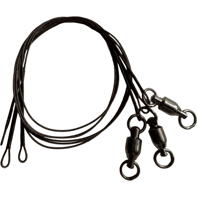 Rapala Terminal Tackle 7x7-Trådig Stålvajer med Kulager Lekande 3pack 30cm/23kg Rapala Terminal Tackle 7x7-Trådig Stålvajer med Kulager Lekande 3pack 30cm/23kg
