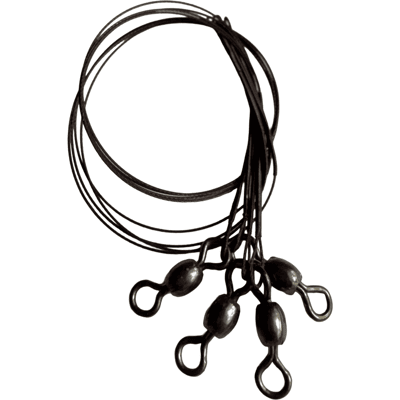 Rapala Terminal Tackle 1x7-Trådig Stålvajer med Lekande 4pack 23cm/14kg Rapala Terminal Tackle 1x7-Trådig Stålvajer med Lekande 4pack 23cm/14kg