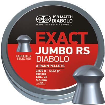 JSB Match Diabolo JSB Exact Jumbo RS 5,52mm 0,870g 500st JSB Match Diabolo JSB Exact Jumbo RS 5,52mm 0,870g 500st