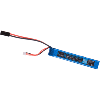 Nimrod Tactical Nimrod LIPO 7.4V 1300mAh Liten Tamiya Stock Tube Type Nimrod Tactical Nimrod LIPO 7.4V 1300mAh Liten Tamiya Stock Tube Type