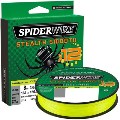 Spiderwire Stealth Smooth 12 Flätlina 2000m (Diameter / Färg: 0,33 mm / Hi-Vis Yellow) Spiderwire Stealth Smooth 12 Flätlina 2000m (Diameter / Färg: 0,33 mm / Hi-Vis Yellow)