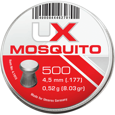 Umarex UX Mosquito 4,5mm 0,52g 500st Umarex UX Mosquito 4,5mm 0,52g 500st