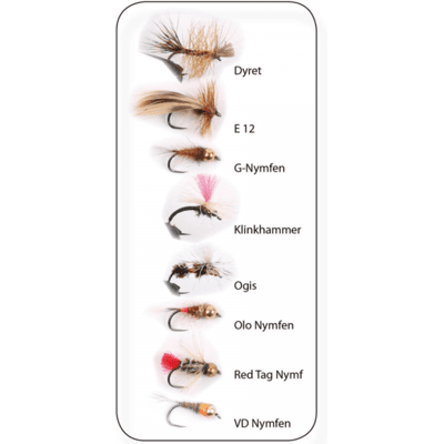 Wiggler Hurricane Fly Flugkollektion - Roffes Öringflugor 8p #12 Wiggler Hurricane Fly Flugkollektion - Roffes Öringflugor 8p #12