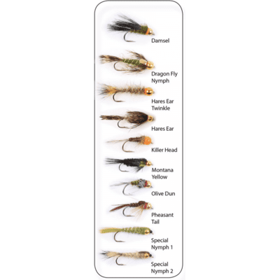 Wiggler Hurricane Fly Flugkollektion - Goldheads 10p #12 Wiggler Hurricane Fly Flugkollektion - Goldheads 10p #12