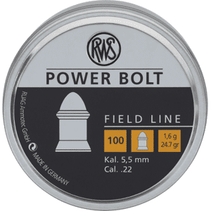 RWS Ammunition RWS Power Bolt 5,5mm 1,6g 100st