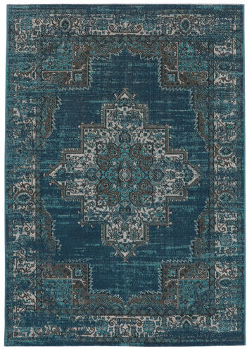 RugVista 200X300 Vintage Vega Matta Orientalisk Vintage Mörkblå/Blå