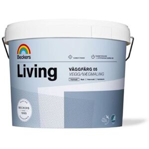 Beckers Väggfärg, Living 05 Helmatt, 10l, Vit, Färg & Tapeter