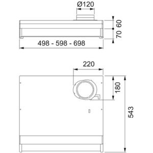 Franke Futurum Spirit Spiskåpa Lägenhet, Låg 598 Mm, Ventilation