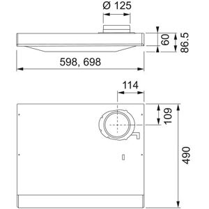 Franke Spirit 1292b Kolfilterfläkt Vit 70 Cm, Ventilation