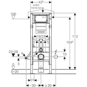 Geberit Duofix Wc-Fixtur, Badrum