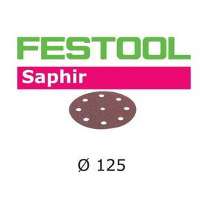 Festool Stf Sa Slippapper 125mm, 8-Hålat, 25-Pack P36, Kapa, Slipa & Polera