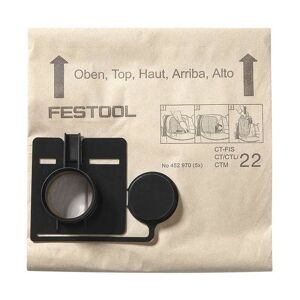 Festool Fis-Ct 33 Filterpåse 5-Pack, Städ- & Rengöringsmaskiner