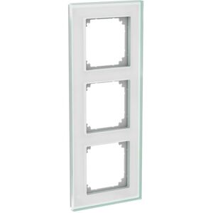 Schneider Electric Wde004037 Kombinationsram Glas, Solid, Vit 3-Fack, Strömbrytare & Vägguttag