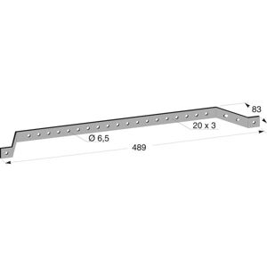 Mp Bolagen 868e2 Kabelstöd 489 X 83 X 20 Mm Metall, Dator & Surf