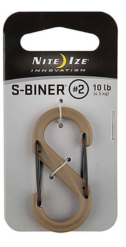 Nite Ize S-Biner Plastic Carabiner #2 brown  2020 Nyckelkedjor & Nyckelringar