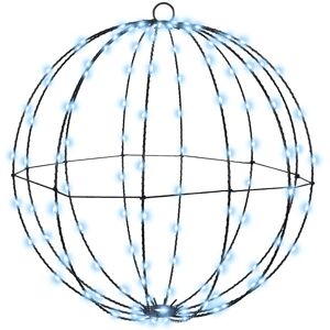 vidaXL Ball med 120 LED-lampor Kallvit 40 cm Metall