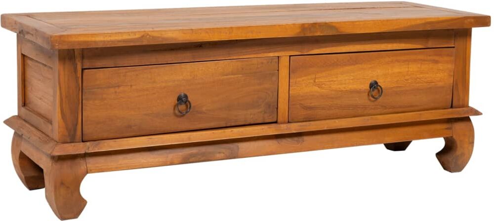 vidaXL TV-bänk 110x35x40 cm massiv teak vidaXL TV-bänk 110x35x40 cm massiv teak
