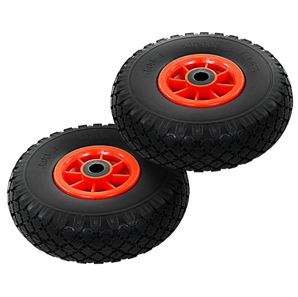 vidaXL Hjul för säckkärra 2 st massiv PU 3.00-4 (260x85) vidaXL Hjul för säckkärra 2 st massiv PU 3.00-4 (260x85)