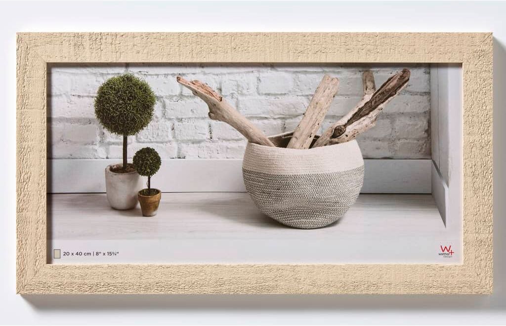 Walther Design Fotoram Home 20x40 cm gräddvit Walther Design Fotoram Home 20x40 cm gräddvit