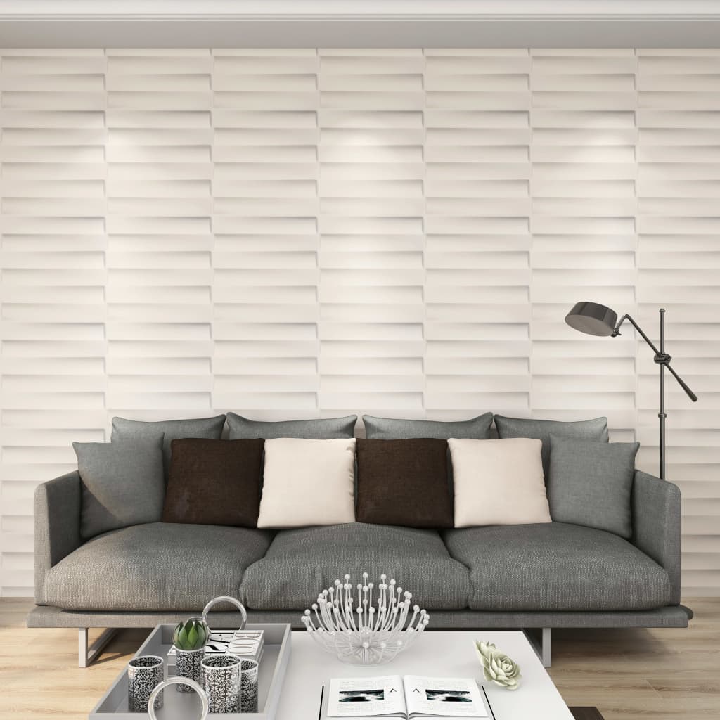 vidaXL Väggpaneler 3D 12 st 0,5x0,5 m 3 m² vidaXL Väggpaneler 3D 12 st 0,5x0,5 m 3 m²