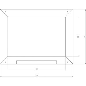 AXI Svarta tavlan för lekstugor grå 2x40x30 cm