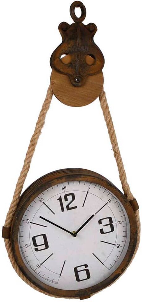 Gifts Amsterdam Väggklocka Pulley metall brun 32x7,5x66cm Gifts Amsterdam Väggklocka Pulley metall brun 32x7,5x66cm