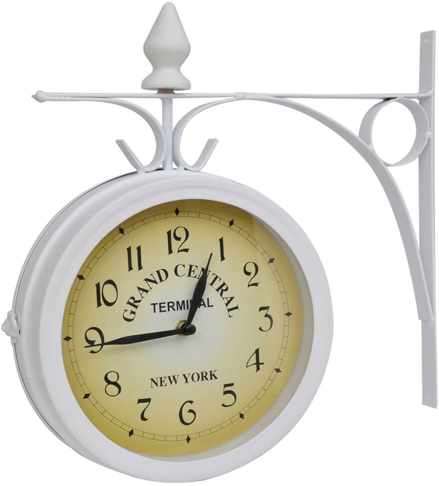 vidaXL Väggklocka med dubbelsidig klassisk design vidaXL Väggklocka med dubbelsidig klassisk design