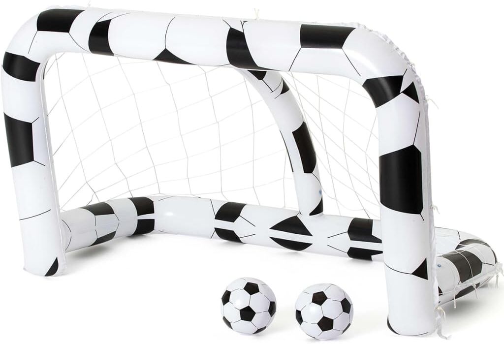 Bestway Uppblåsbart fotbollsmål 213x117x125 cm