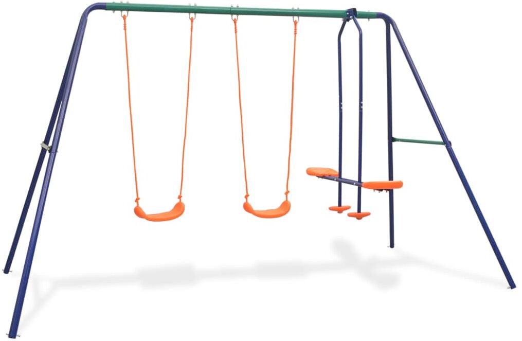 vidaXL Gungställning med 4 sitsar orange vidaXL Gungställning med 4 sitsar orange