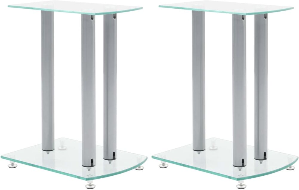 vidaXL Högtalarstativ 2-pack säkerhetsglas vidaXL Högtalarstativ 2-pack säkerhetsglas