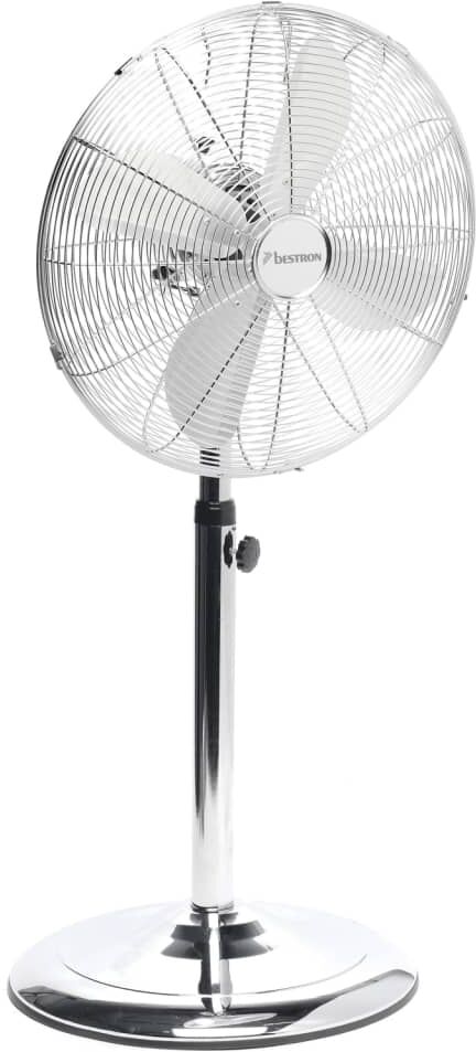 Bestron Piedestal fläkt 45 cm 50 W krom DFS45S Bestron Piedestal fläkt 45 cm 50 W krom DFS45S