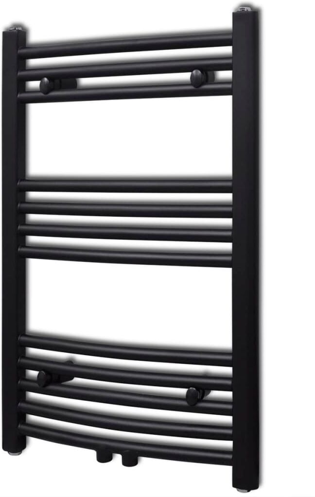 vidaXL Handdukstork centralvärme element båge svart 500 x 764 mm vidaXL Handdukstork centralvärme element båge svart 500 x 764 mm