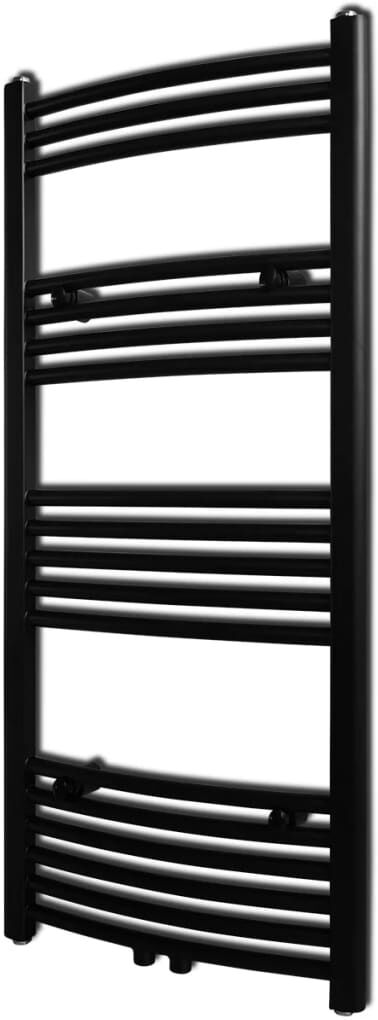 vidaXL Handdukstork centralvärme element båge svart 500 x 1160 mm vidaXL Handdukstork centralvärme element båge svart 500 x 1160 mm