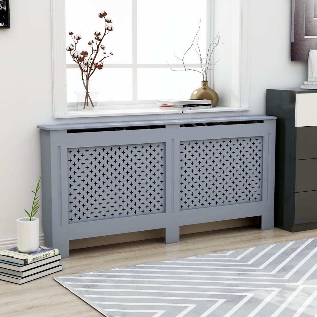 vidaXL Elementskydd antracit 172x19x81 cm MDF vidaXL Elementskydd antracit 172x19x81 cm MDF