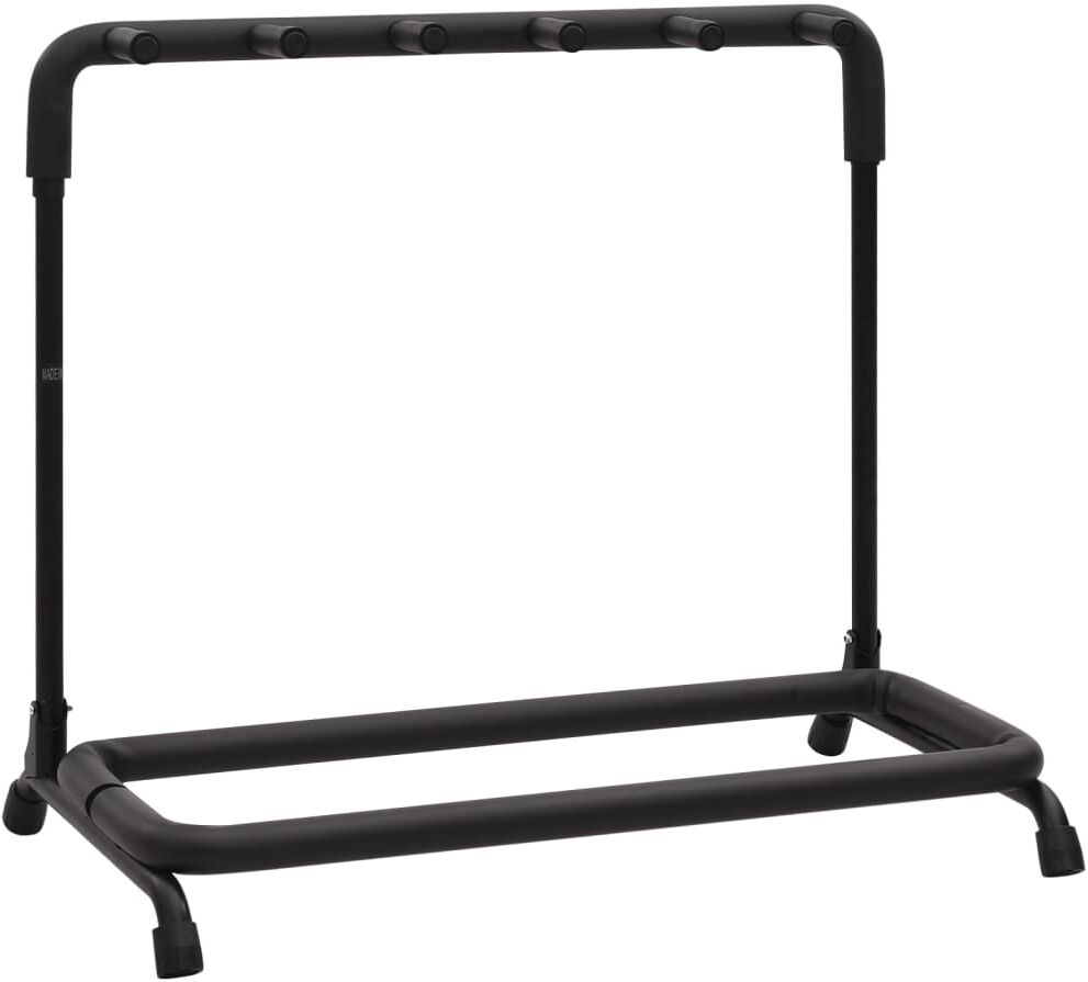 vidaXL Gitarrställ 5 sektioner svart stål vidaXL Gitarrställ 5 sektioner svart stål