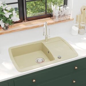 vidaXL Diskho granit enkel beige