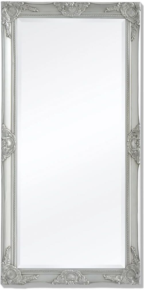 vidaXL Väggspegel i barockstil 120x60 cm silver vidaXL Väggspegel i barockstil 120x60 cm silver