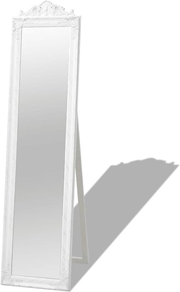 vidaXL Fristående spegel barockstil 160x40 cm vit vidaXL Fristående spegel barockstil 160x40 cm vit