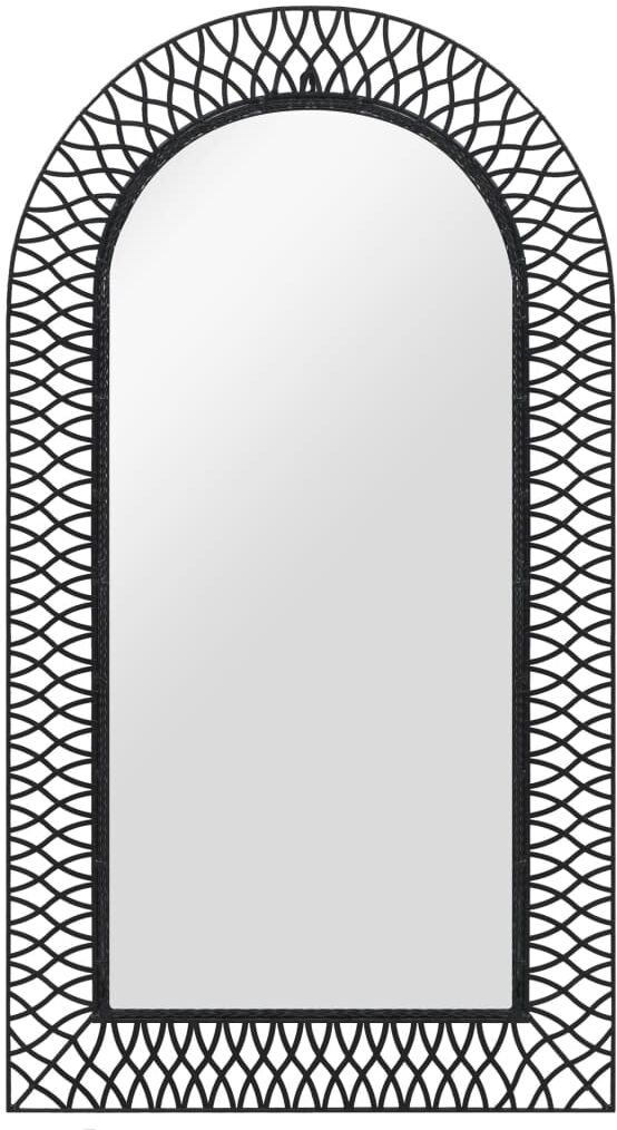 vidaXL Väggspegel välvd 60x110 cm svart vidaXL Väggspegel välvd 60x110 cm svart