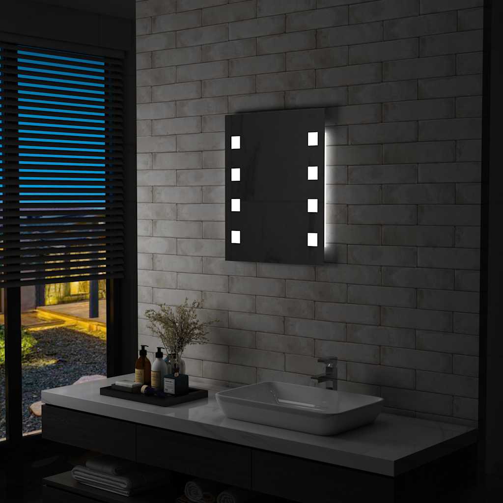 vidaXL Badrumsspegel LED 50x60 cm vidaXL Badrumsspegel LED 50x60 cm