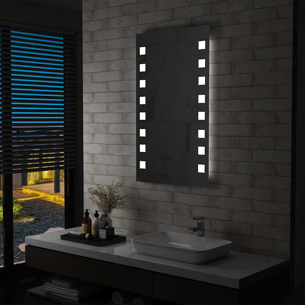 vidaXL Badrumsspegel LED 60x100 cm vidaXL Badrumsspegel LED 60x100 cm
