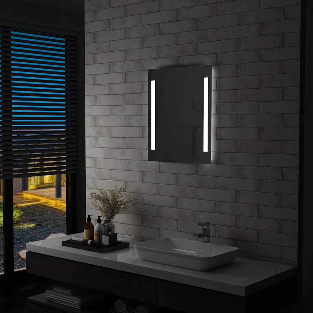 vidaXL Badrumsspegel LED 50x60 cm vidaXL Badrumsspegel LED 50x60 cm