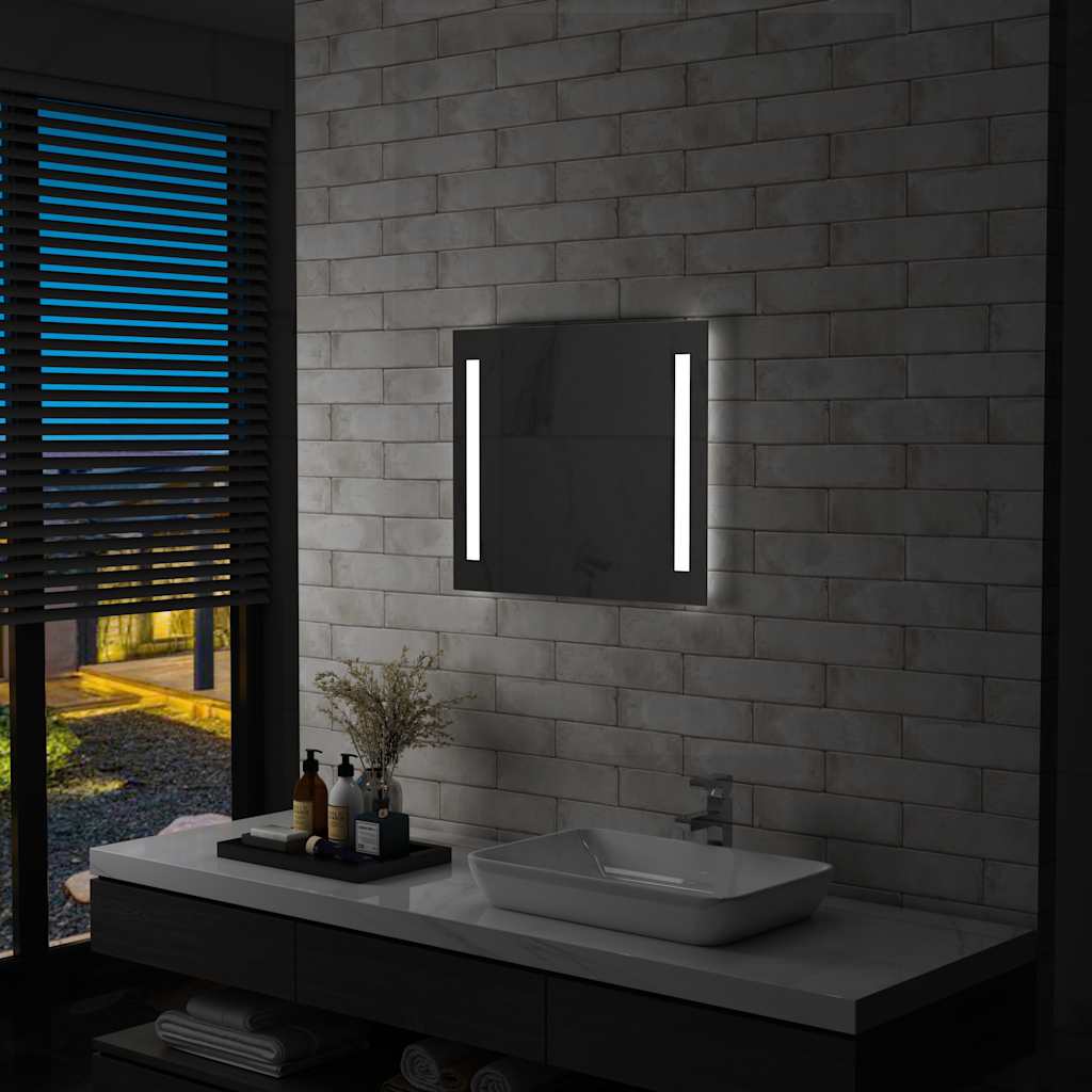vidaXL Badrumsspegel LED 60x50 cm vidaXL Badrumsspegel LED 60x50 cm