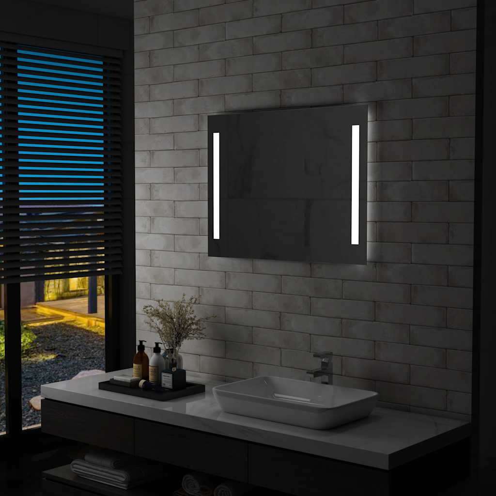 vidaXL Badrumsspegel LED 80x60 cm vidaXL Badrumsspegel LED 80x60 cm