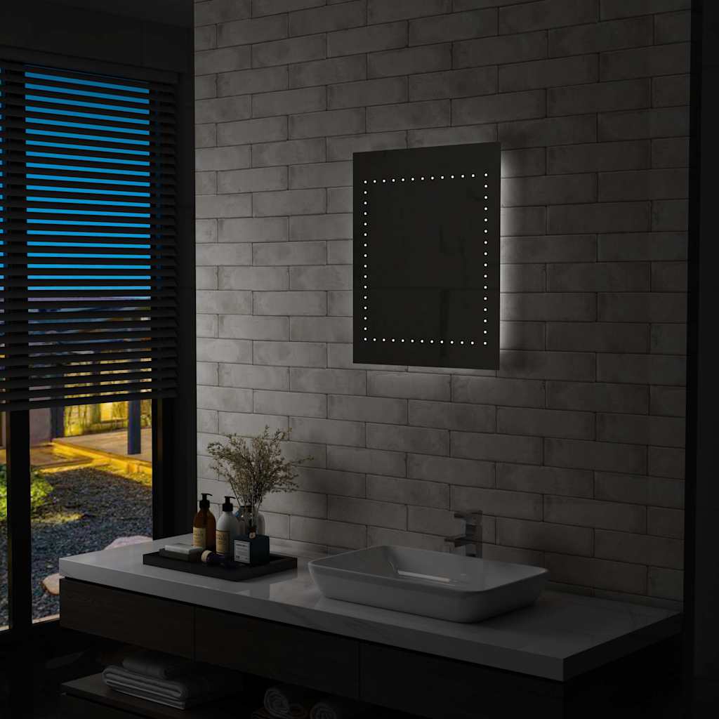 vidaXL Badrumsspegel LED 50x60 cm vidaXL Badrumsspegel LED 50x60 cm